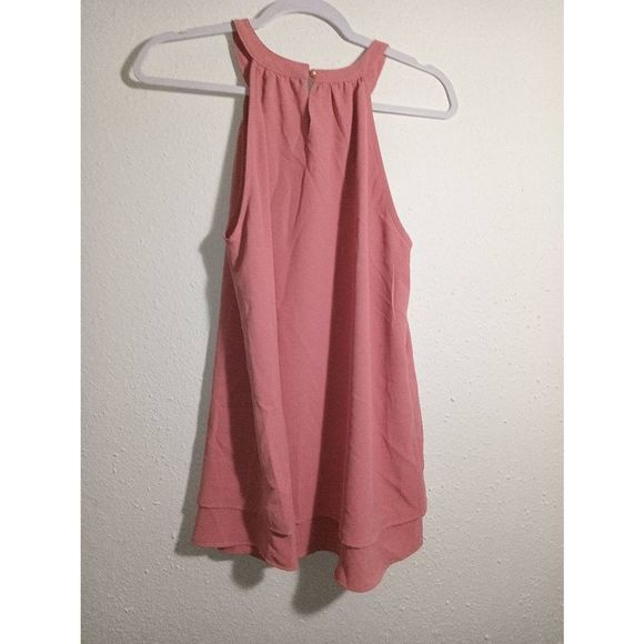 Lush Womens Pink Tank Top Halter Neck Sleeveless Size Large - Picture 5 of 5